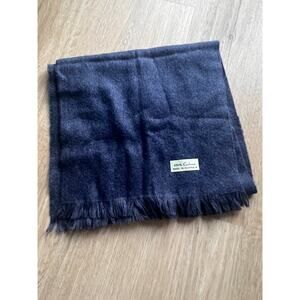 Blue Cashmere Made in Australia Scarf 12" x49"